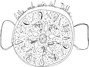 Paella illustration